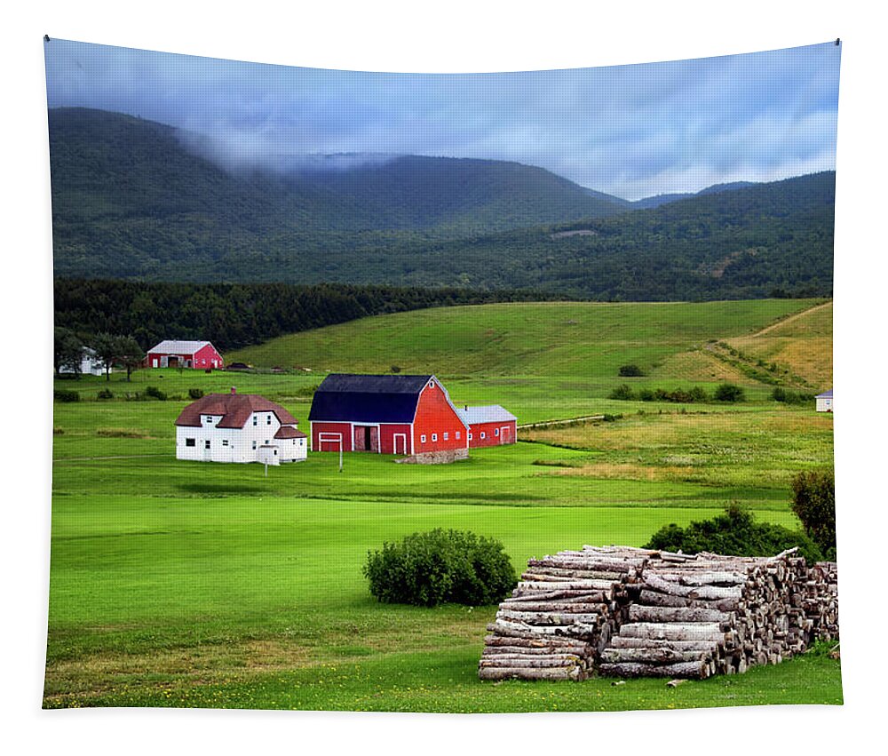 Cape Breton Countryside Tapestry featuring the photograph Cape Breton Countryside by Carolyn Derstine