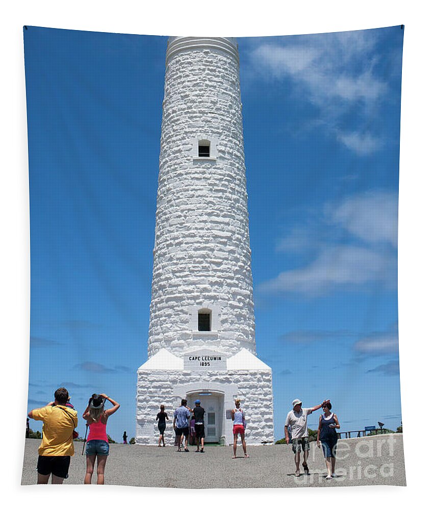 Augusta Tapestry featuring the photograph Cape Leeuwin Lighthouse, Augusta, Western Australia by Elaine Teague