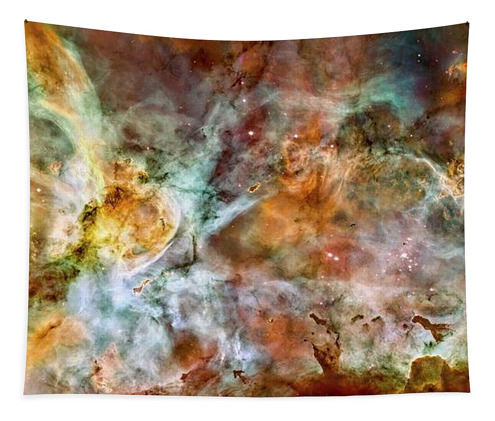 3scape Tapestry featuring the photograph Carina Nebula HD by Adam Romanowicz