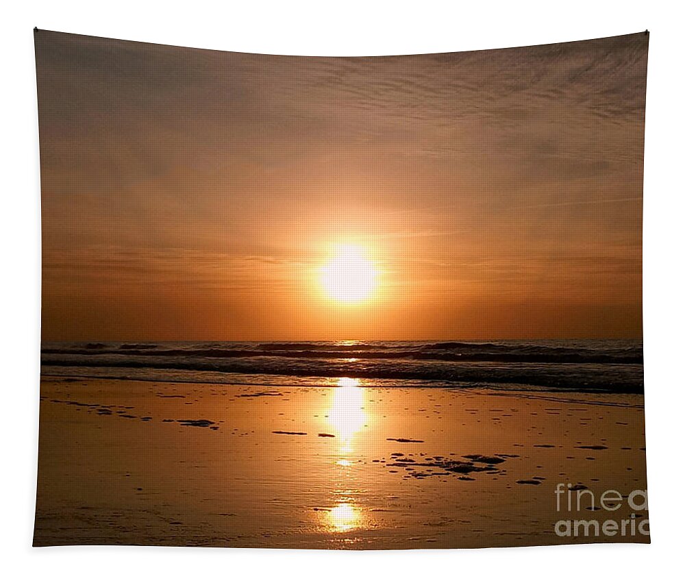 Sunrise Tapestry featuring the photograph Carolina Sunrise by Dani McEvoy