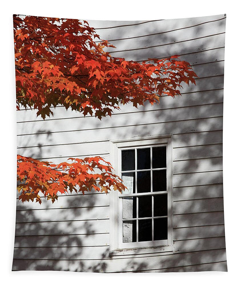 Wooden Tapestry featuring the photograph Carriage House Canterbury Shaker Village by Bryan Attewell