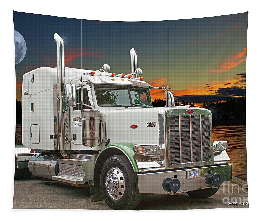 Big Rigs Tapestry featuring the photograph Catr1555-21 by Randy Harris