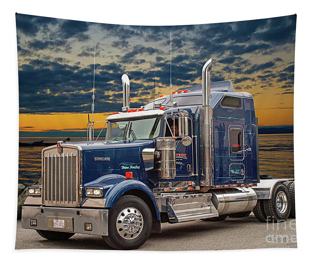 Big Rigs Tapestry featuring the photograph Catr1574-21 by Randy Harris