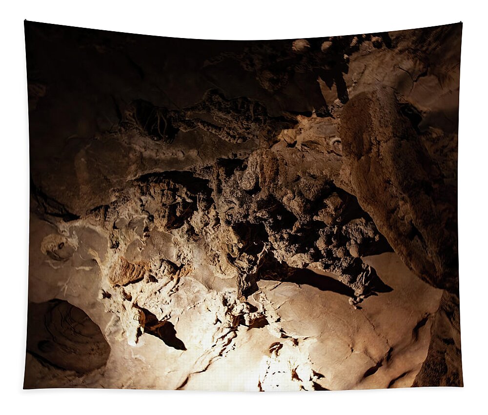 Unusual Cave Images Tapestry featuring the photograph Cave 021 Carter Caves by Flees Photos