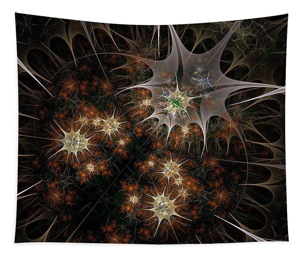 Celestial Art Tapestry featuring the digital art Celestial Ladybug by Ronda Broatch
