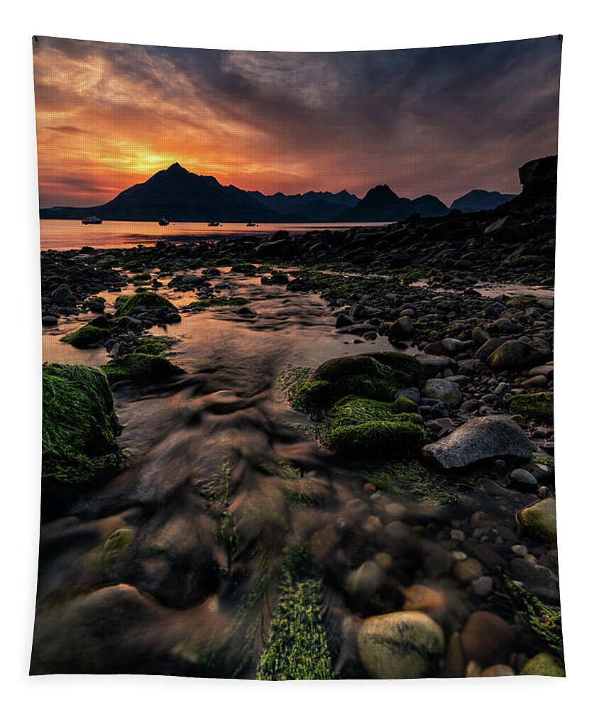 Sunset Tapestry featuring the photograph Changing Tide by Chuck Rasco Photography