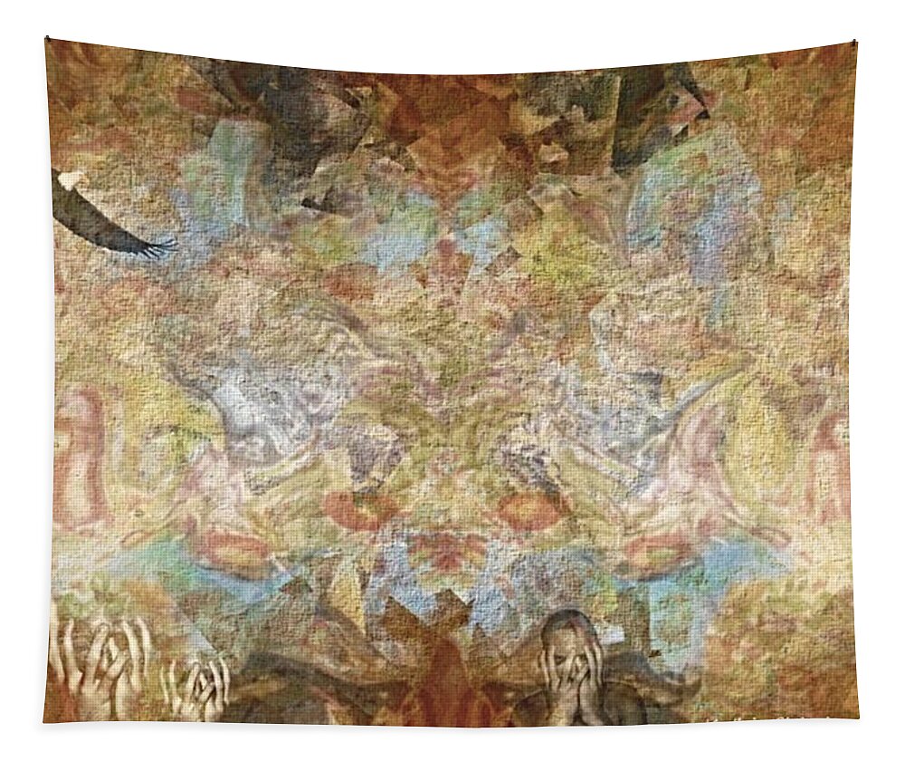 Surreal Tapestry featuring the digital art Chaos by Kathie Chicoine