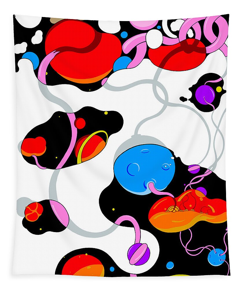 Universe Tapestry featuring the digital art Chaos Theory by Craig Tilley