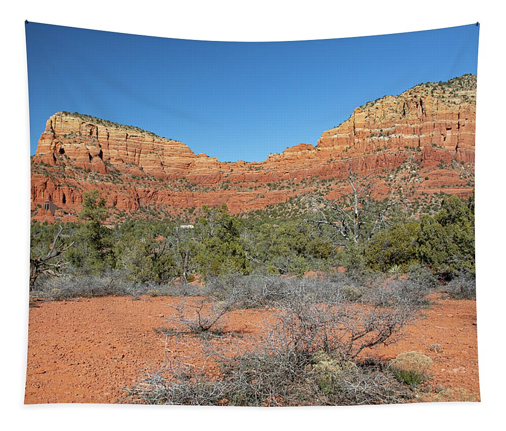 Sedona Tapestry featuring the photograph Chapel of the Holy Cross by Steve Templeton