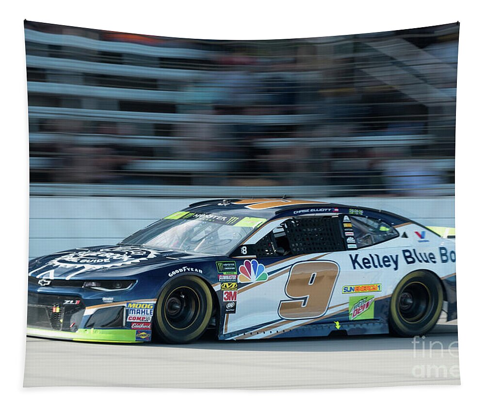 Chase Elliott Tapestry featuring the photograph Chase Elliott #9 by Paul Quinn
