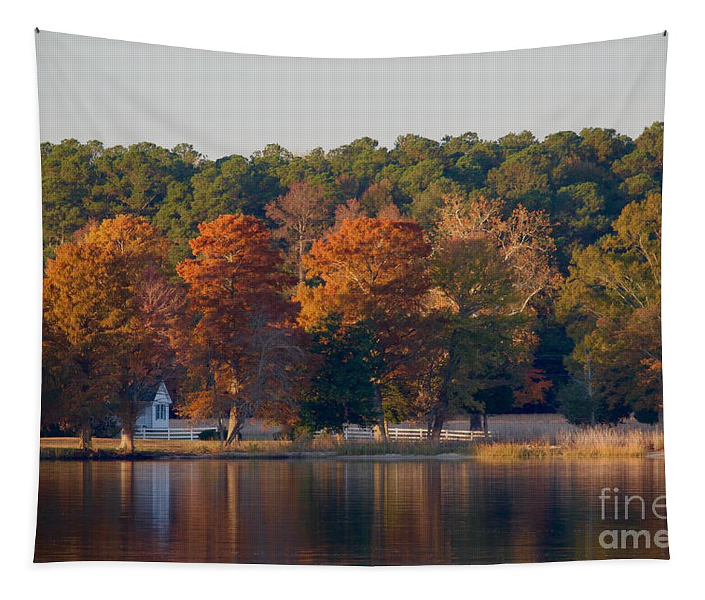 Fall Tapestry featuring the photograph Chesapeake Fall by Tim Lent