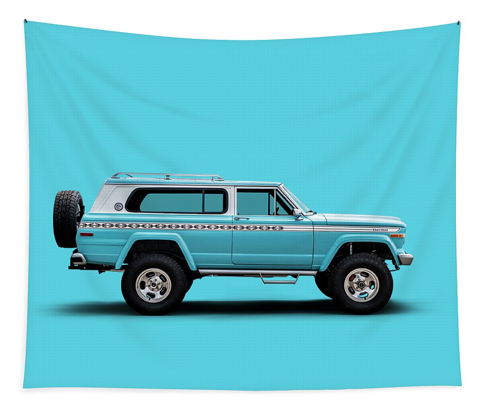 Jeep Tapestry featuring the digital art Chief by Douglas Pittman