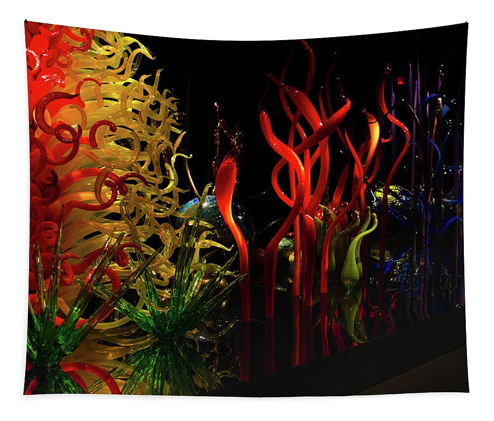 Blownglass Tapestry featuring the photograph Chihuly Glass No.2 by Vicky Edgerly