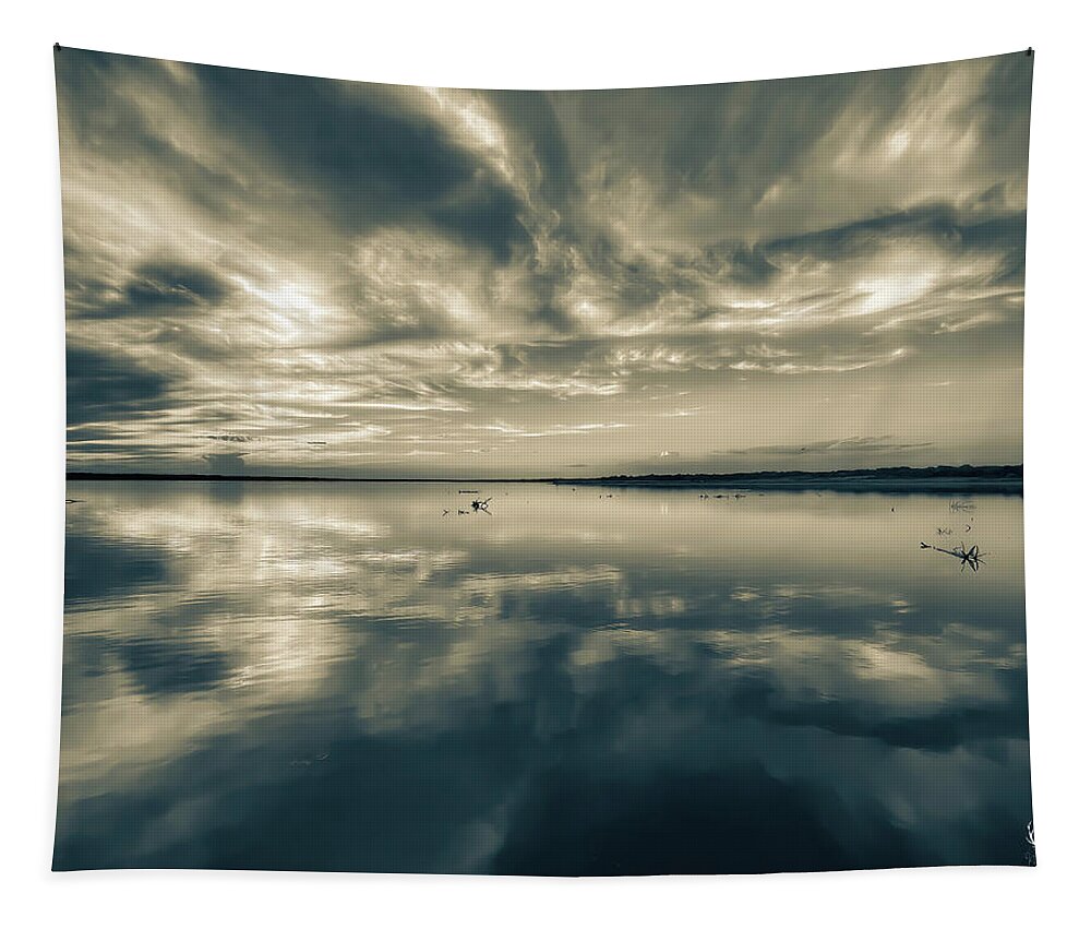 Clouds Tapestry featuring the photograph Clouds in Blue Gray by Pam Rendall