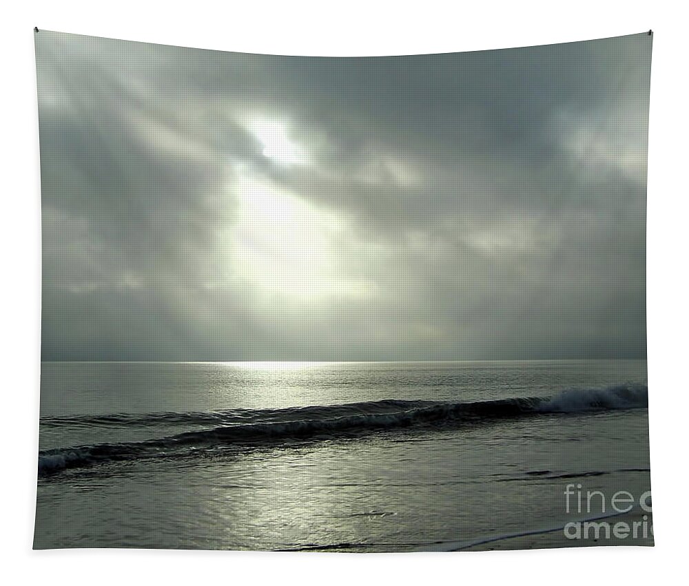 Vero Tapestry featuring the photograph Cloudy Morning At Vero Beach by D Hackett