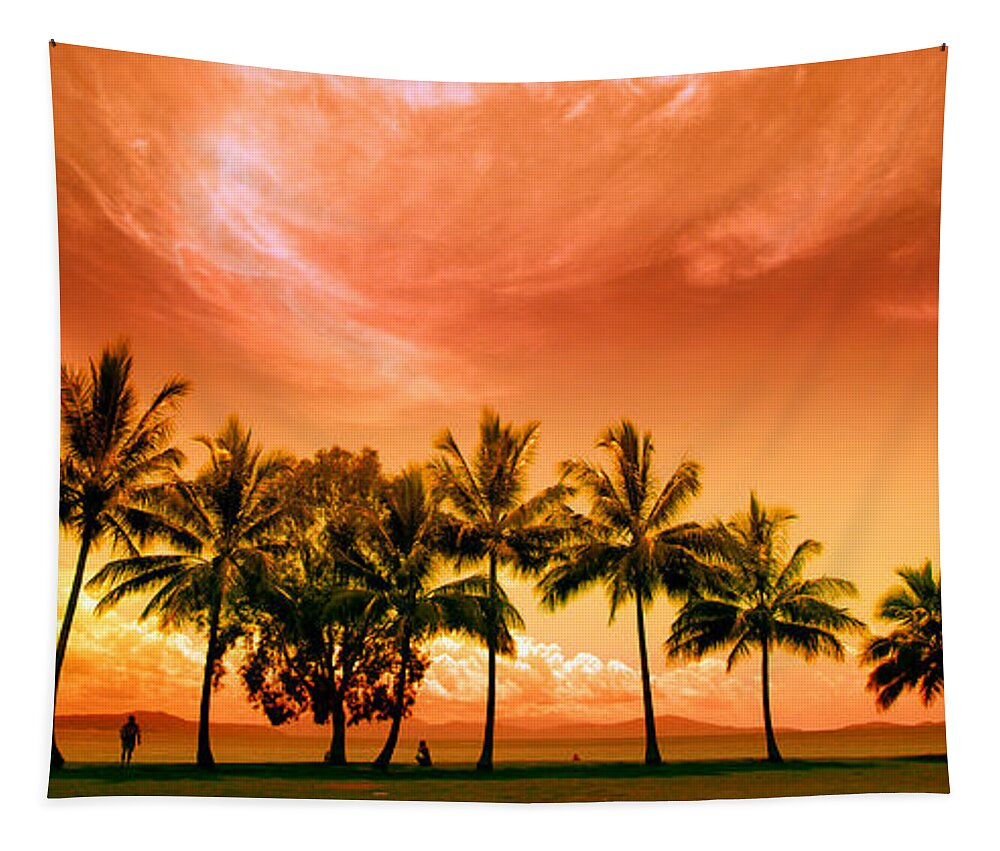 Landscape Tapestry featuring the photograph Coconut Grove by Holly Kempe