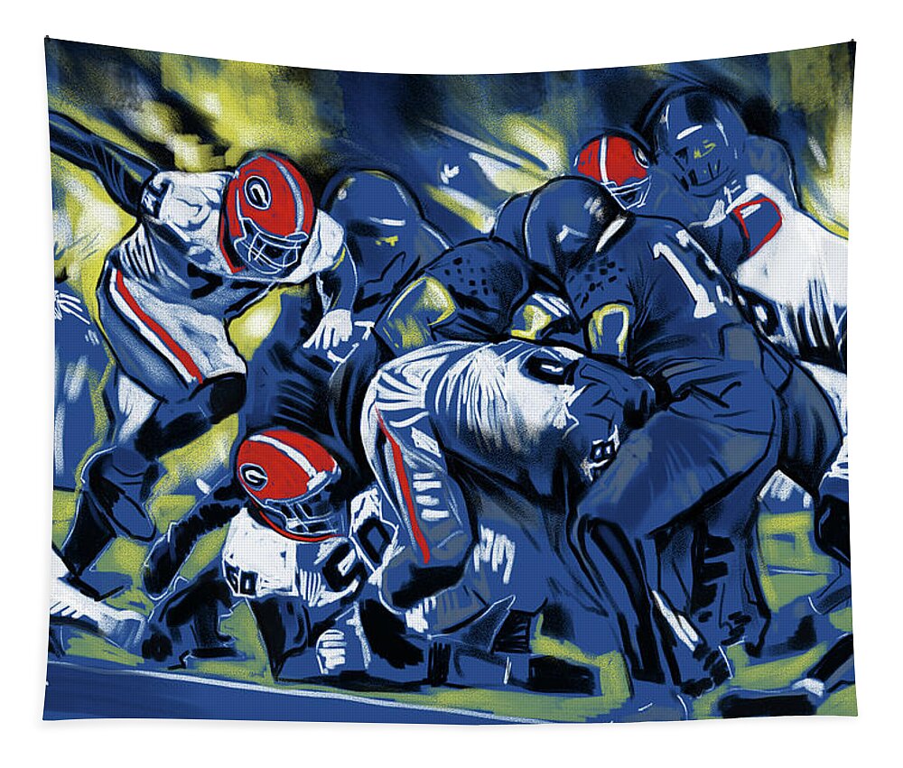 Cold Victory Tapestry featuring the painting Cold Victory by John Gholson