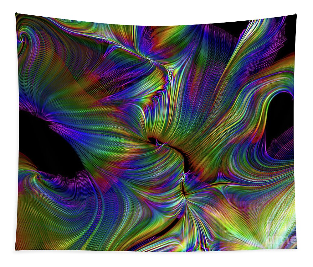 Fractal Tapestry featuring the photograph Color of Joy Abstract by Sea Change Vibes