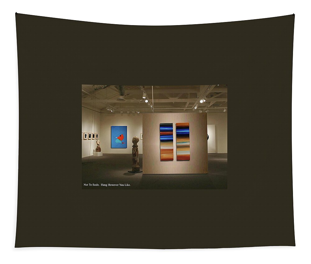 Diptych Tapestry featuring the painting Color Revival Display Idea by Sharon Cummings