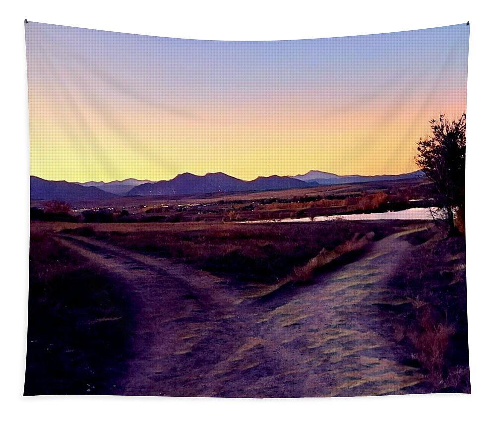 Colorado Tapestry featuring the photograph Colorado Crossroads by Mars Besso