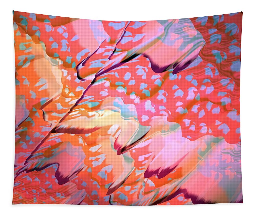 Colorful Tapestry featuring the digital art Colorfest No1 by Bonnie Bruno