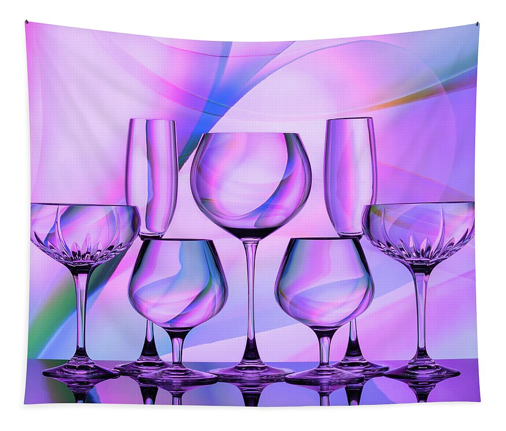 Refraction Tapestry featuring the photograph Colorful Drinks by Elvira Peretsman
