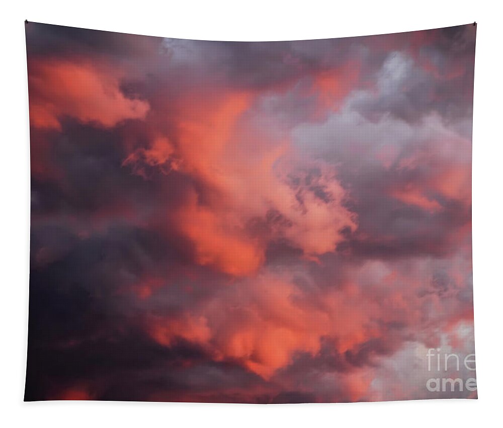 Sunset Tapestry featuring the digital art Colorful Dusk by Lois Bryan