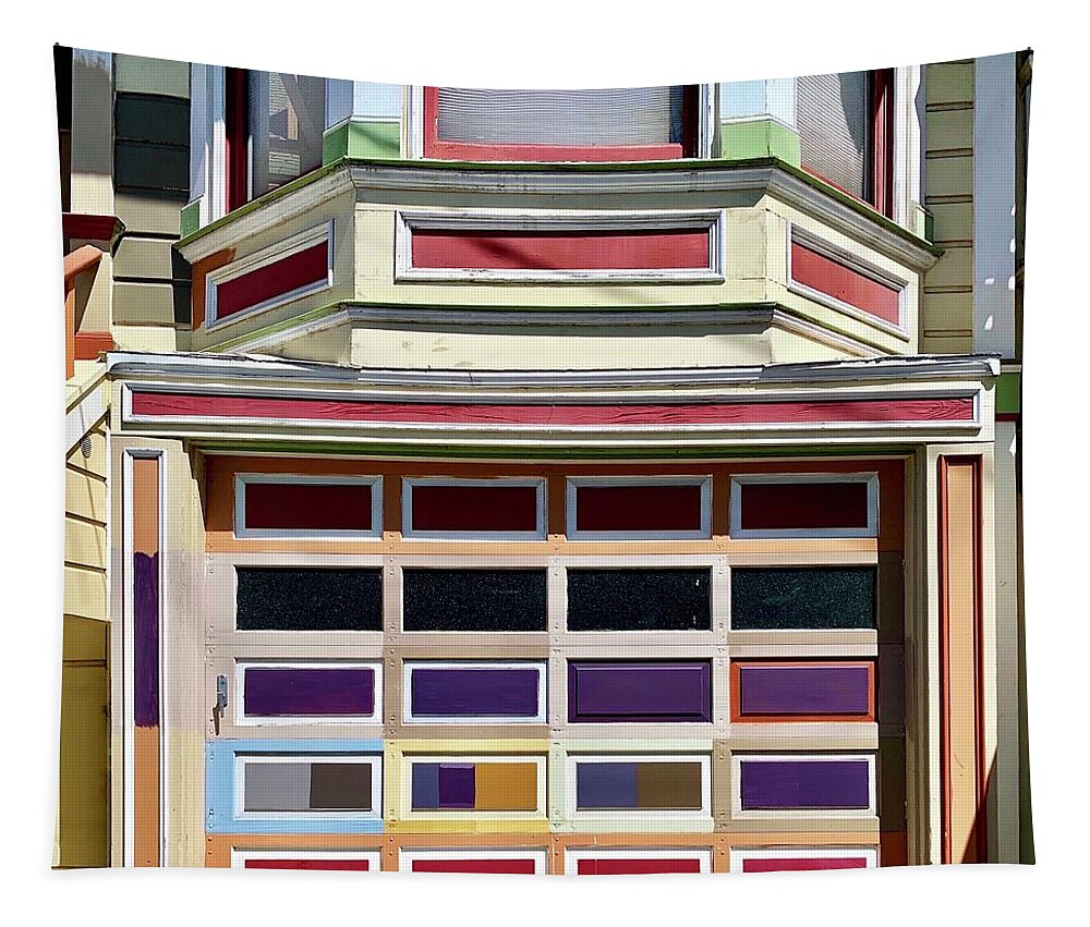  Tapestry featuring the photograph Colorful Garage by Julie Gebhardt