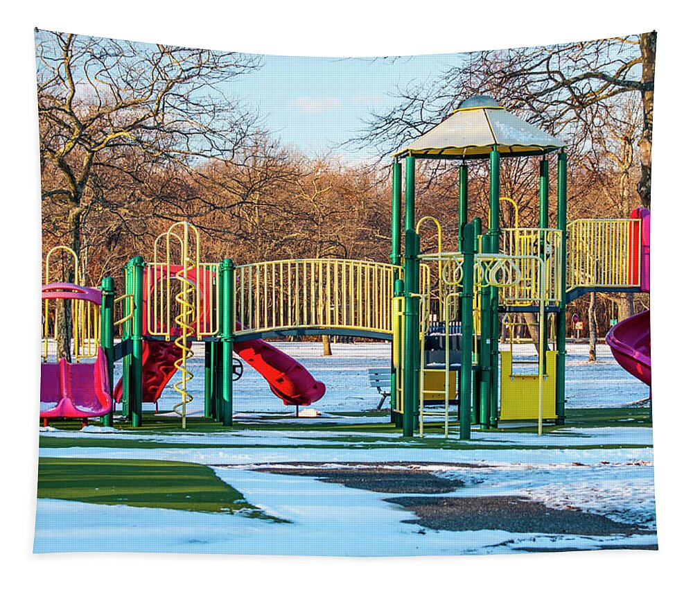 Colorful Tapestry featuring the photograph Colorful Playground by Cathy Kovarik