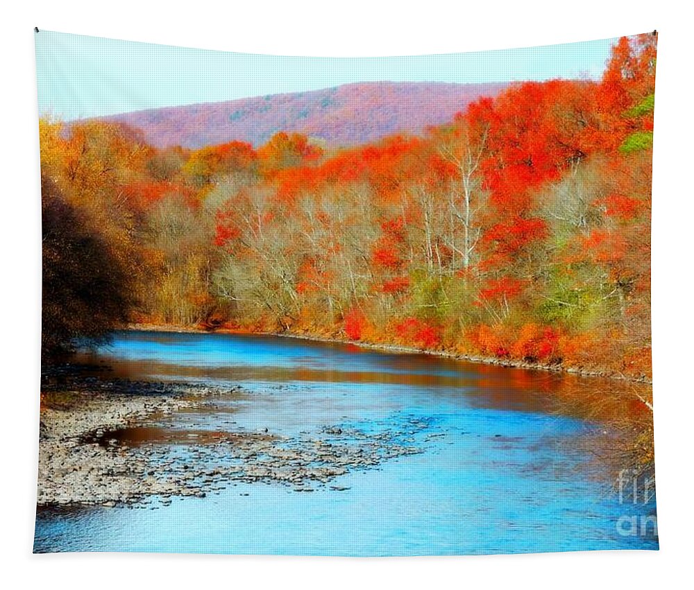 Autumn Tapestry featuring the photograph Coloring The Kittatinny by Tami Quigley