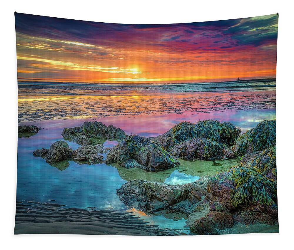 Ogunquit Tapestry featuring the photograph Colors of the Heart by Penny Polakoff