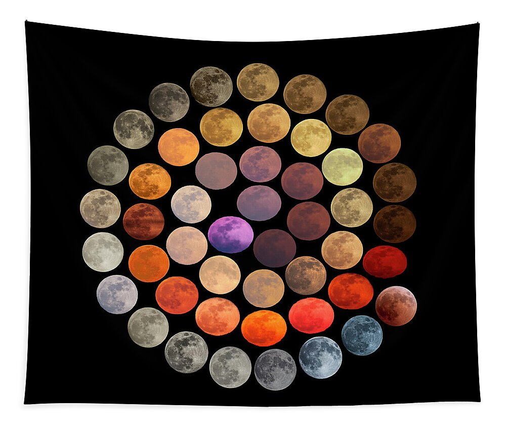 #faatoppicks Tapestry featuring the photograph Colors of the Moon by Marcella Giulia Pace