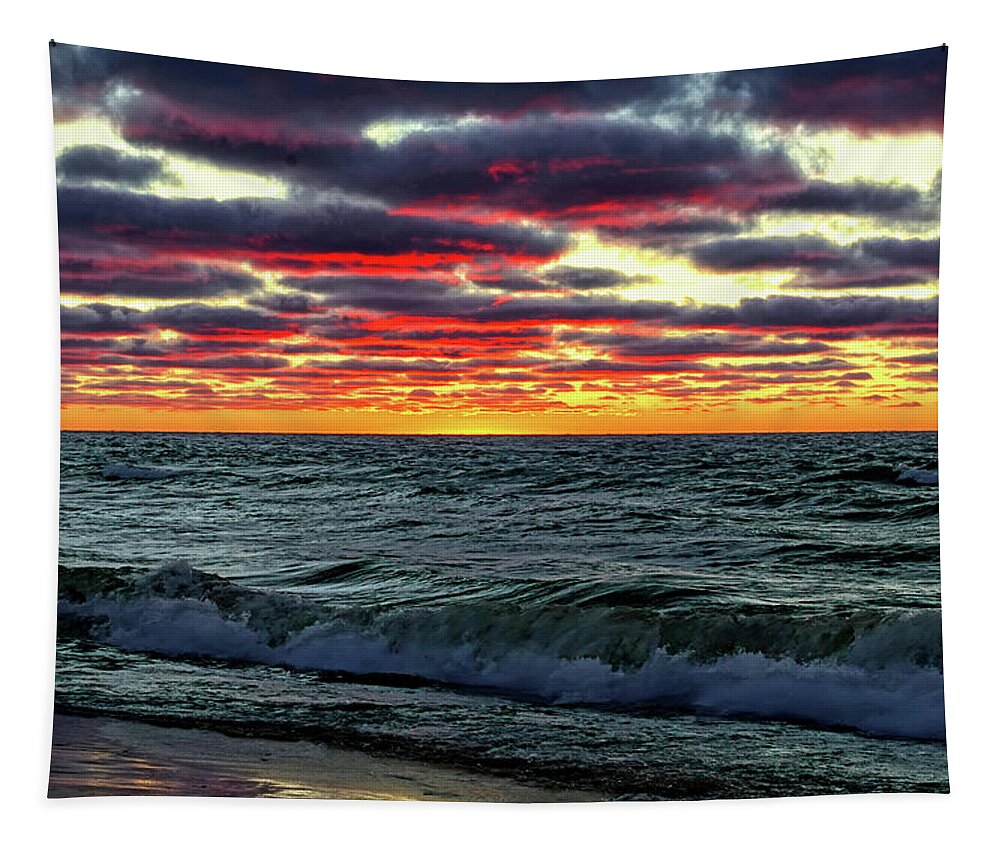 Lake Michigan Tapestry featuring the photograph Come Ashore My Love by Kathi Mirto