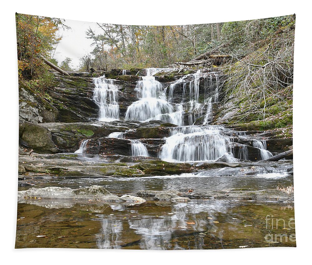 Conasauga Falls Tapestry featuring the photograph Conasauga Falls 5 by Phil Perkins