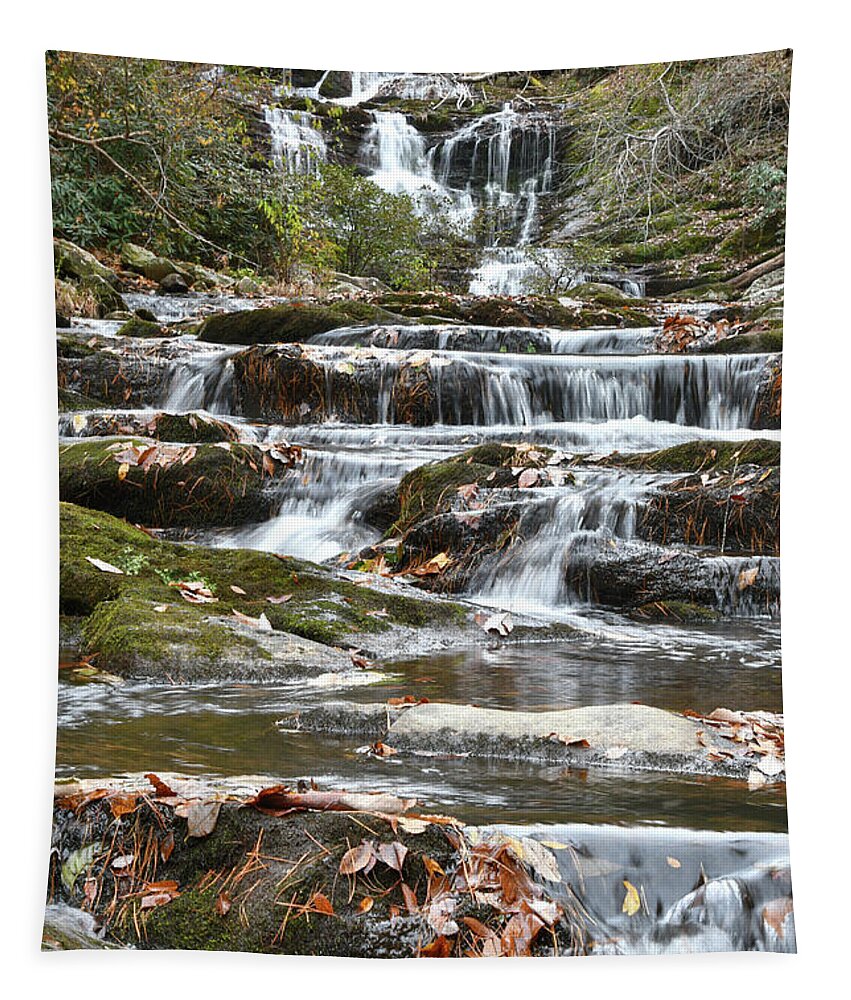 Conasauga Falls Tapestry featuring the photograph Conasauga Falls 7 by Phil Perkins