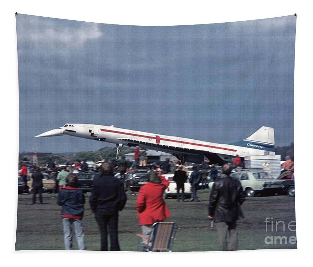 Concorde Tapestry featuring the photograph Concorde 101 by Oleg Konin