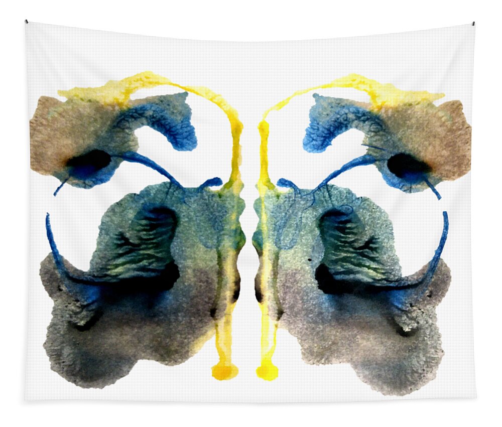Ink Blot Tapestry featuring the painting Conscious Bruises by Stephenie Zagorski