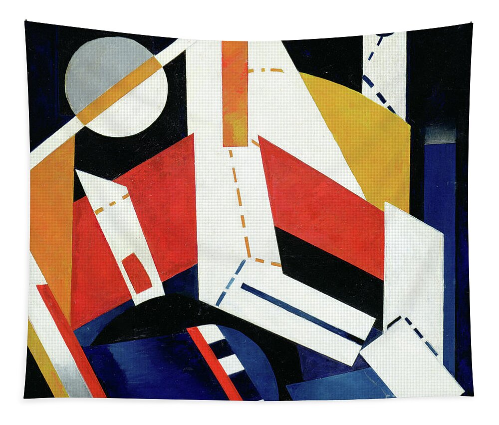 Cubist Art Tapestry featuring the painting Construction, 1922-23 by Alexandra Alexandrovna Exter