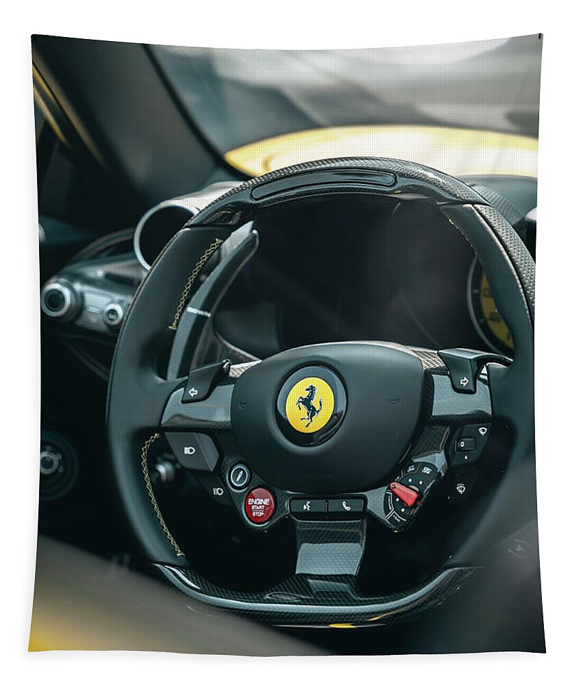 Ferrari Tapestry featuring the photograph Control Center by David Whitaker
