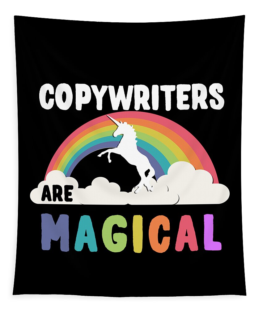 Funny Tapestry featuring the digital art Copywriters Are Magical by Flippin Sweet Gear