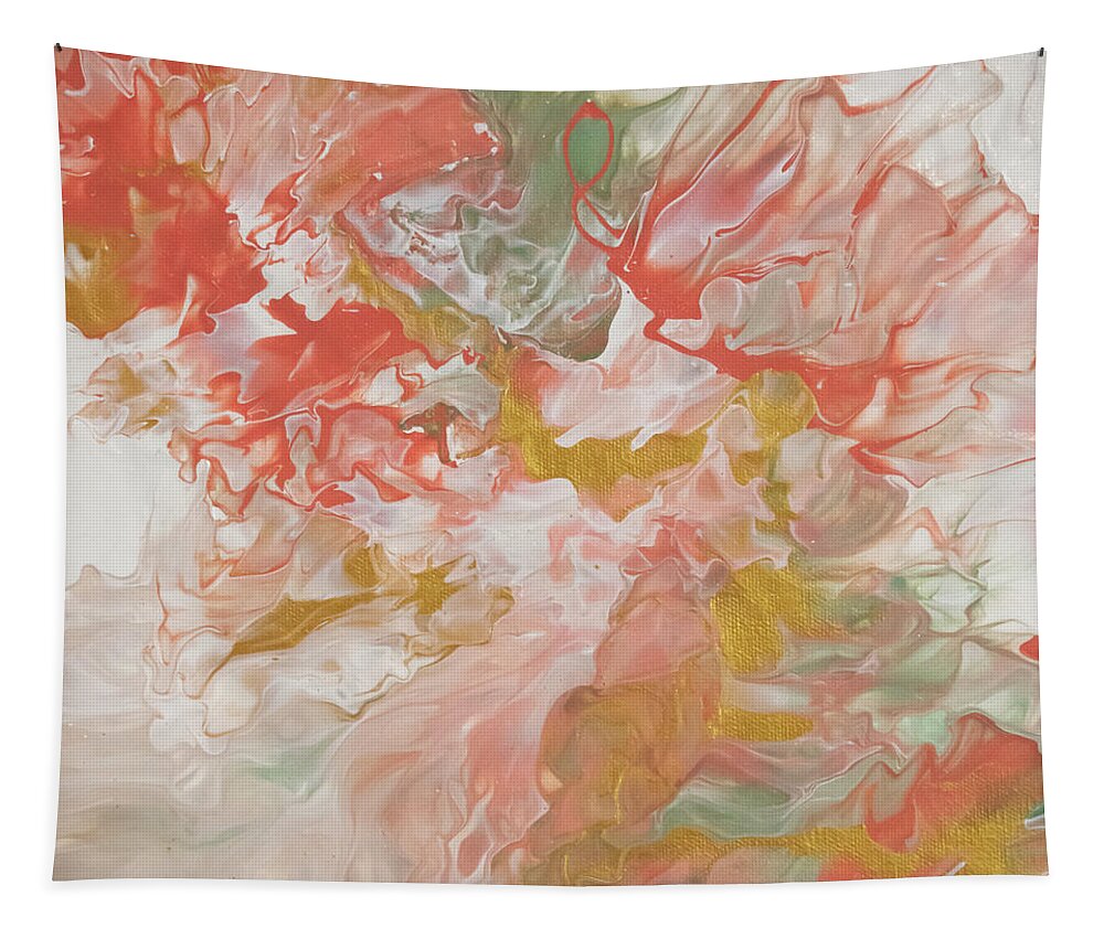 Coral Tapestry featuring the mixed media Coral 1 by Aimee Bruno