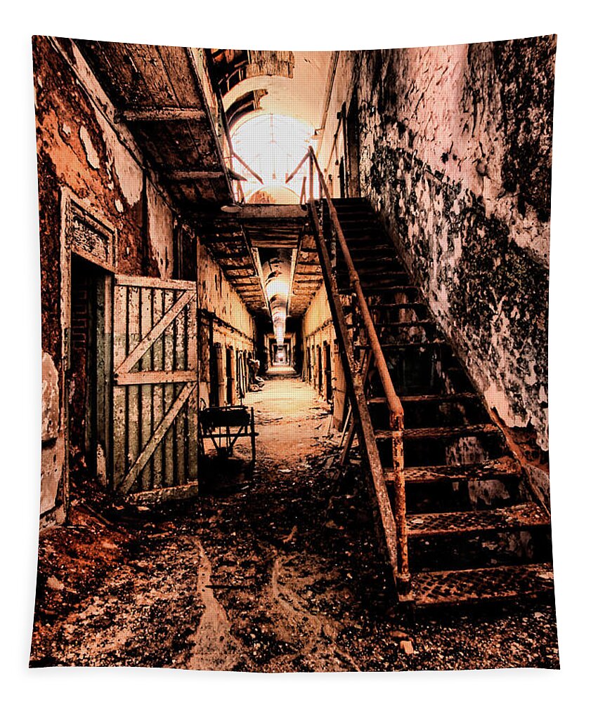 Philadelphia Tapestry featuring the photograph Corridor Creep by Andrew Paranavitana