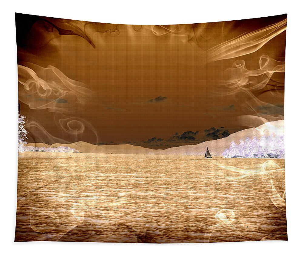 Cosmic Tapestry featuring the photograph Cosmic Sailboat by Russel Considine