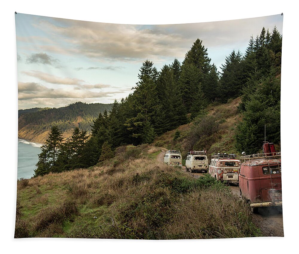 2014 Tapestry featuring the photograph Costal Drive to Usal Beach by Richard Kimbrough