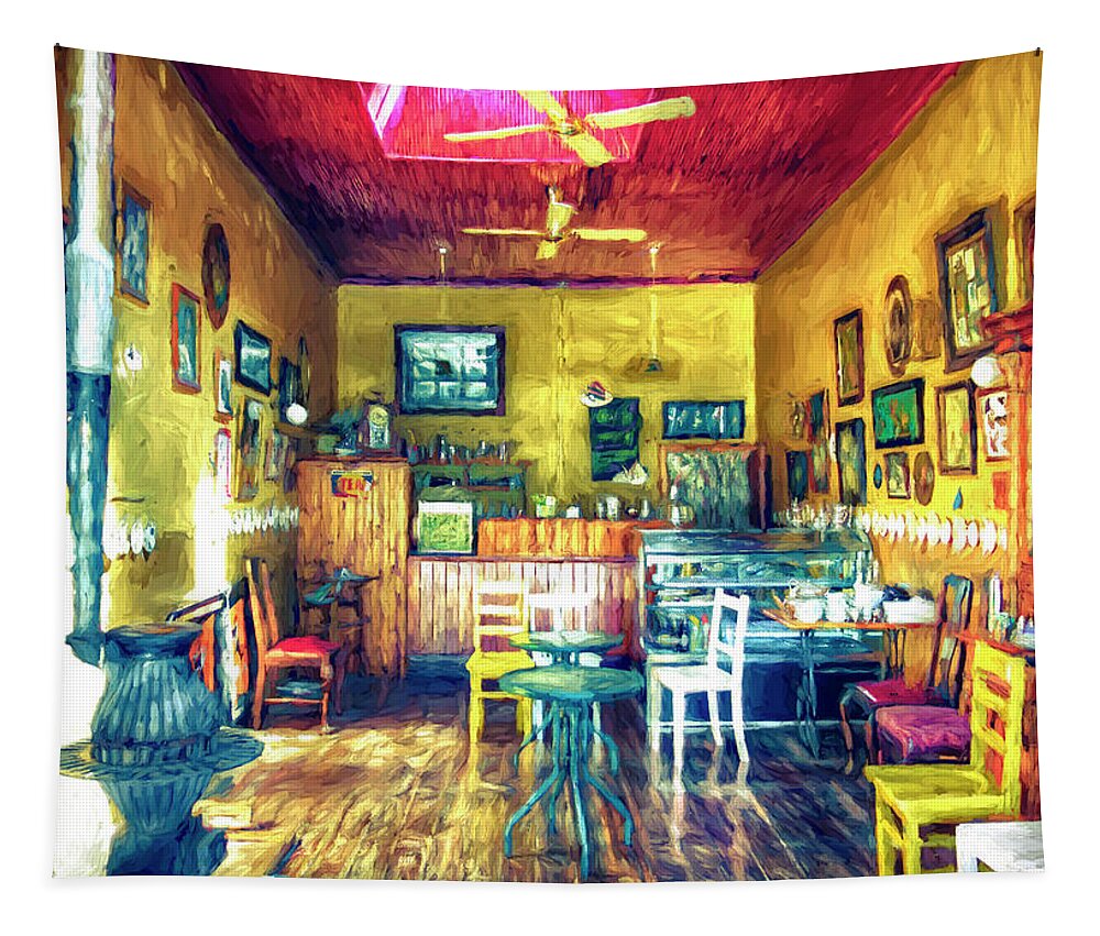 Cafe Tapestry featuring the photograph Cosy Country Cafe by Wayne Sherriff