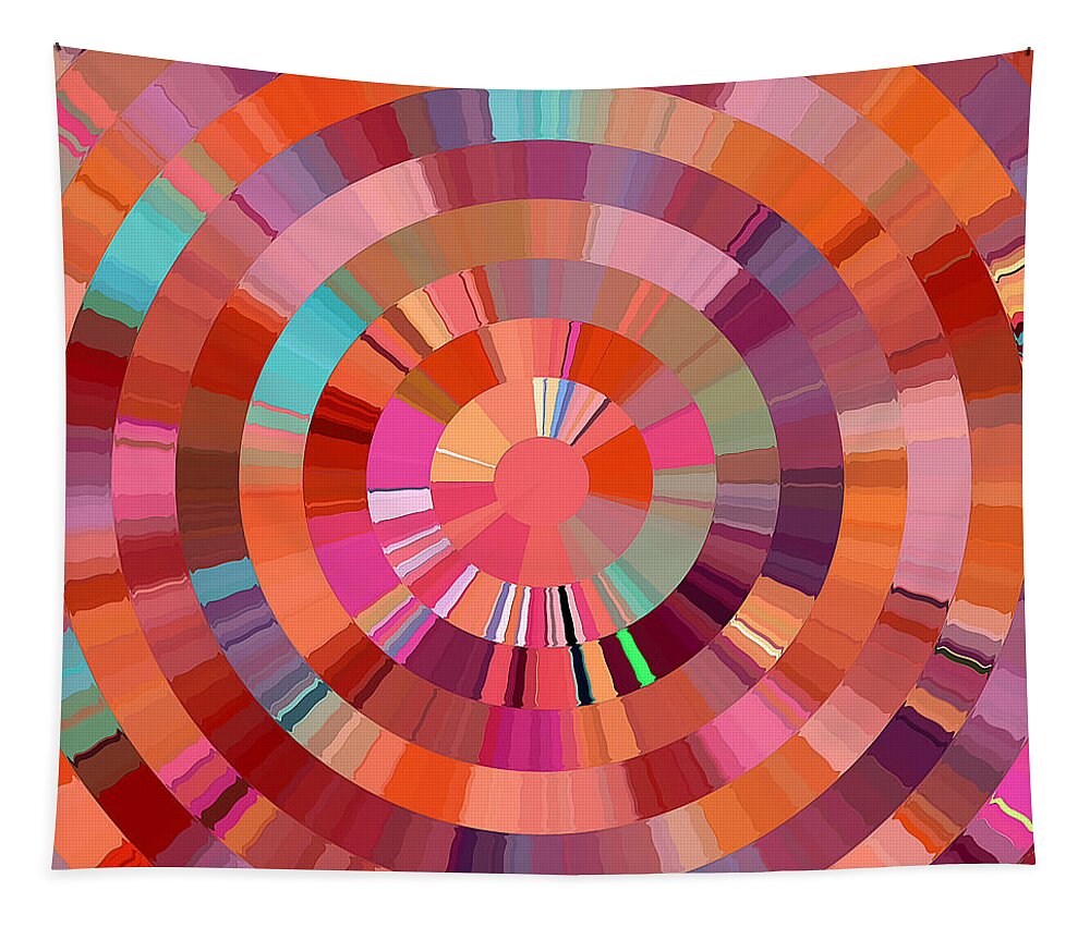 Radial Tapestry featuring the digital art Cotton Candy by David Manlove