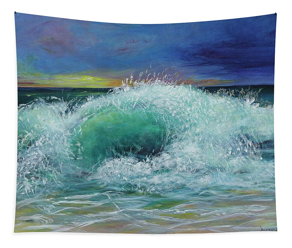 Top Seller Tapestry featuring the painting Crashing Wave by Dorsey Northrup