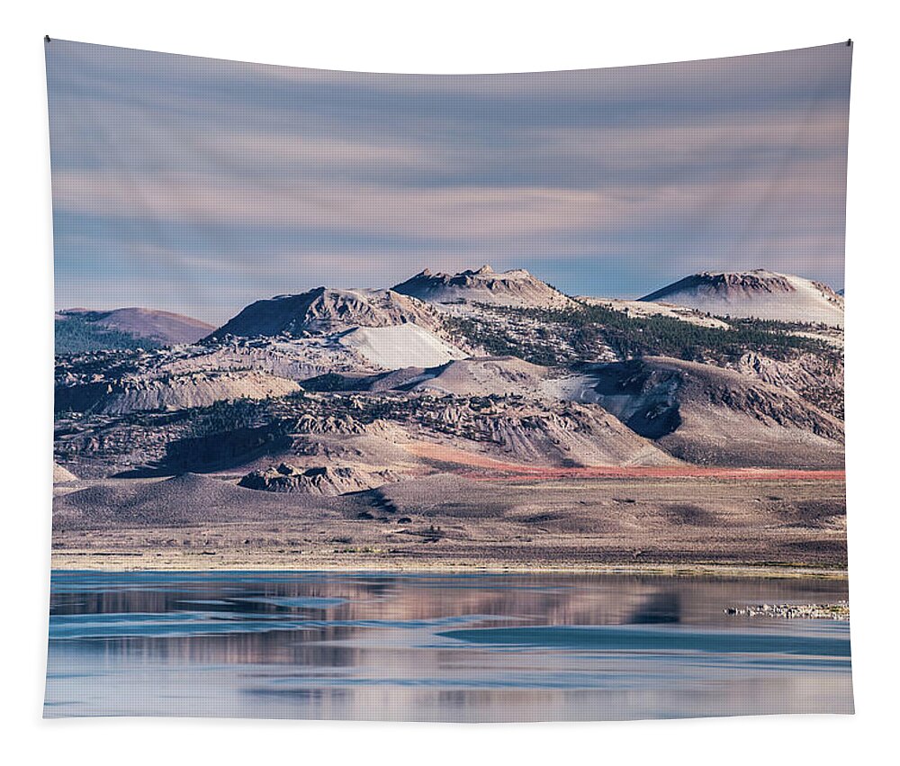 California Tapestry featuring the photograph Crater Mountain by Alexander Kunz