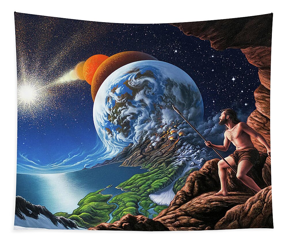 Creation Tapestry featuring the painting Creation by Jerry LoFaro