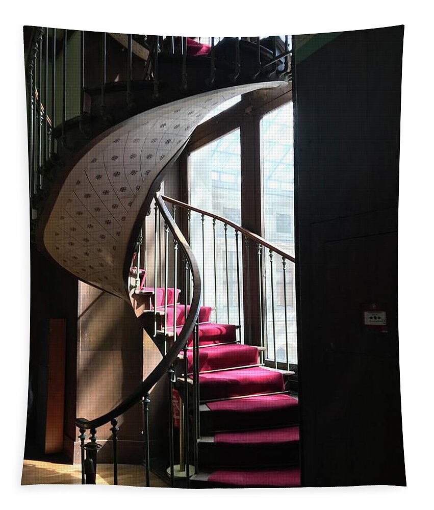 Spiral Tapestry featuring the photograph Crimson Elegance by Lee Darnell